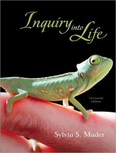 Inquiry into Life, 13th edition Sylvia Mader ISBN-10: 0077403207 ISBN ...