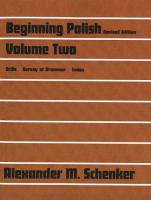 Beginning Polish: Volume Two (Revised Ed.)