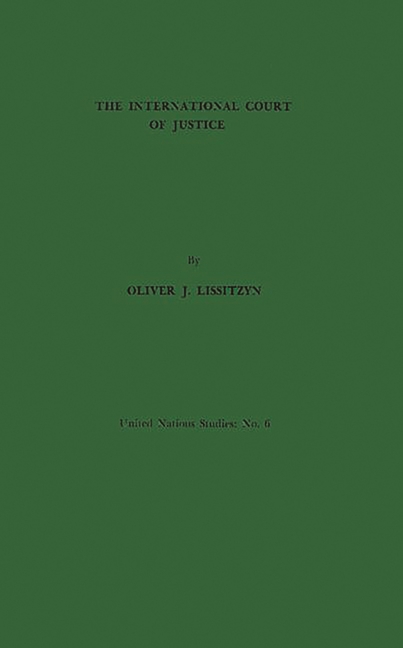 International Court of Justice: Its Role in the Maintenance of International Peace and Security (Rev