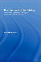 Language of Negotiation: A Handbook of Practical Strategies for Improving Communication
