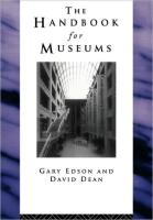 Handbook for Museums (Revised)