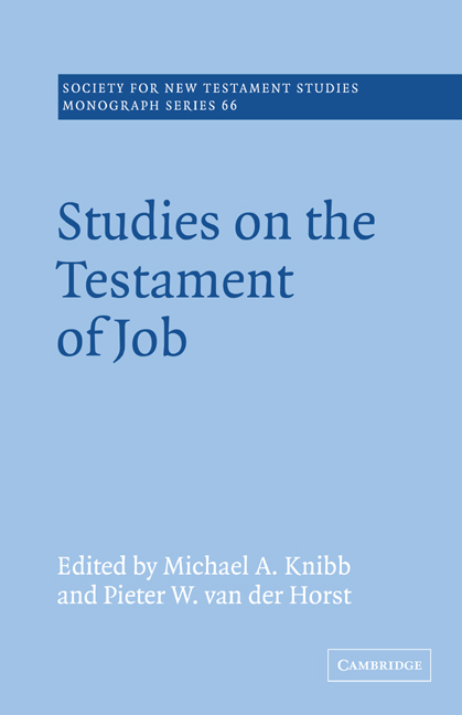 Studies on the Testament of Job (Revised)
