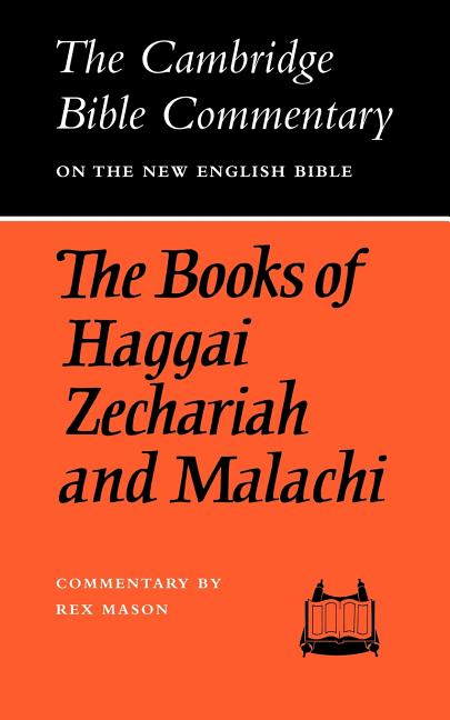 Books of Haggai Zechariah and Malachi