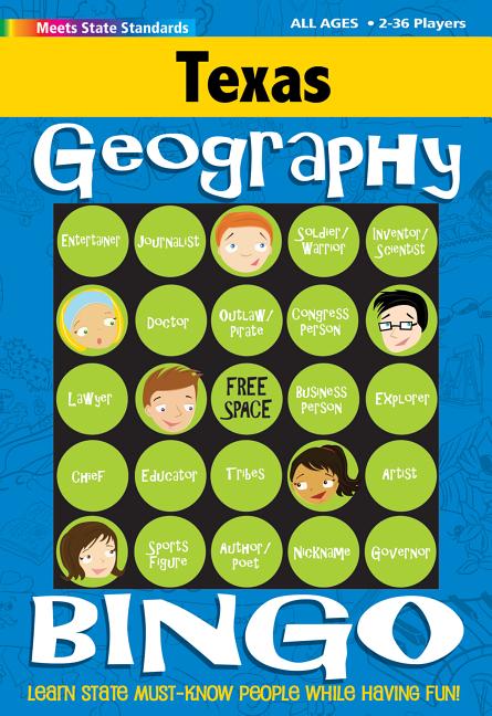 Texas Geography Bingo Game!