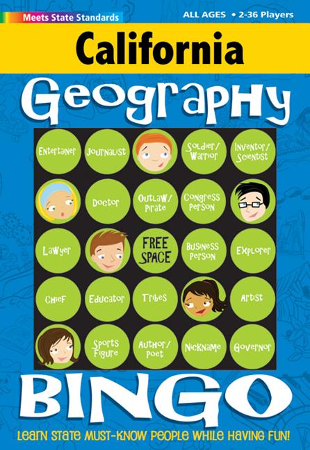 California Geography Bingo Game!