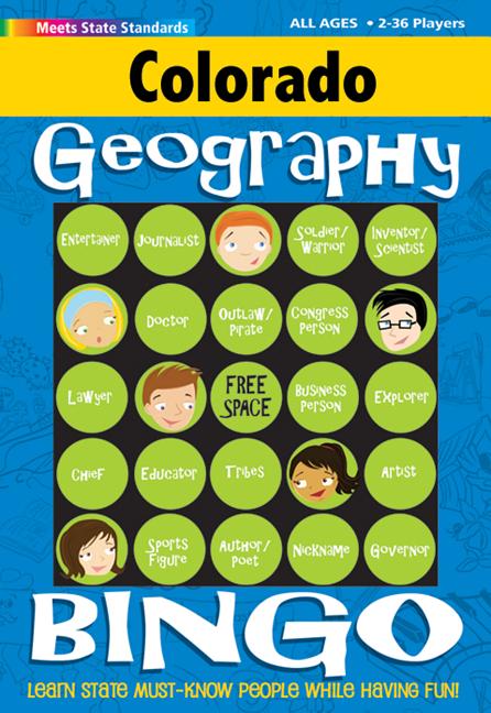 Colorado Geography Bingo Game!