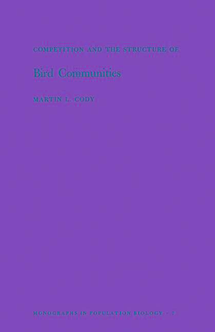 Competition and the Structure of Bird Communities