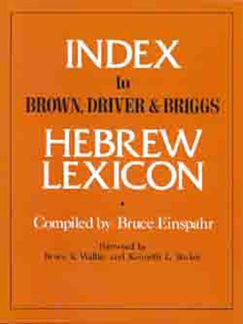 Index to Brown, Driver, & Briggs Hebrew Lexicon
