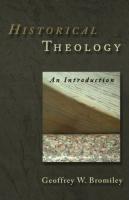 Historical Theology: An Introduction
