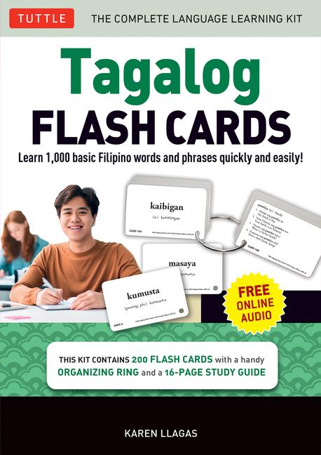 Tagalog Flash Cards Kit: Learn 1,000 Basic Filipino Words and Phrases Quick and Easily! (Free Online