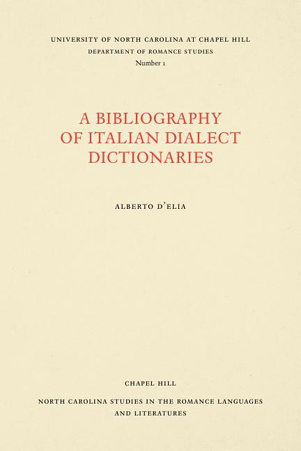 Bibliography of Italian Dialect Dictionaries