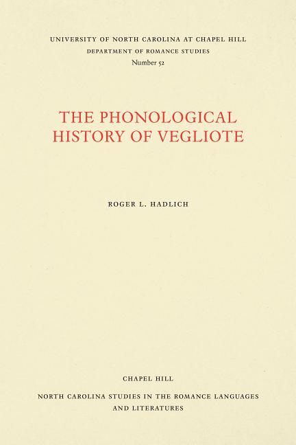 Phonological History of Vegliote