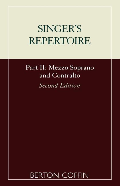 Singer's Repertoire, Part II