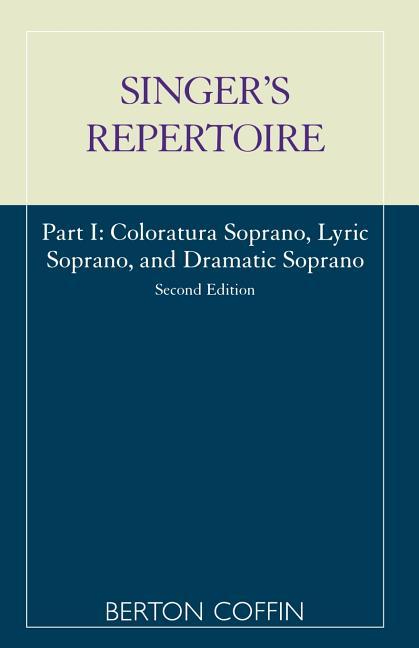Singer's Repertoire, Part I