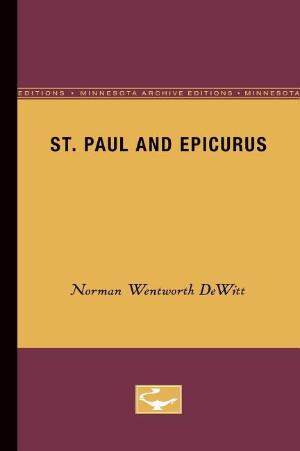 St. Paul and Epicurus (Minnesota Archive Editions)