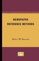 Newspaper Reference Methods (Minnesota Archive Editions)