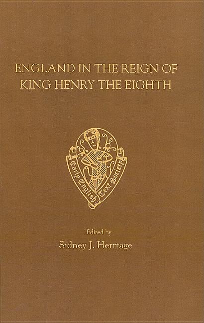 England in the Reign of King Henry VIII