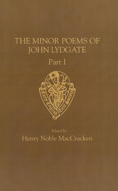 John Lydgate: Minor Poems I