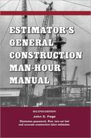 Estimator's General Construction Manhour Manual (Revised)