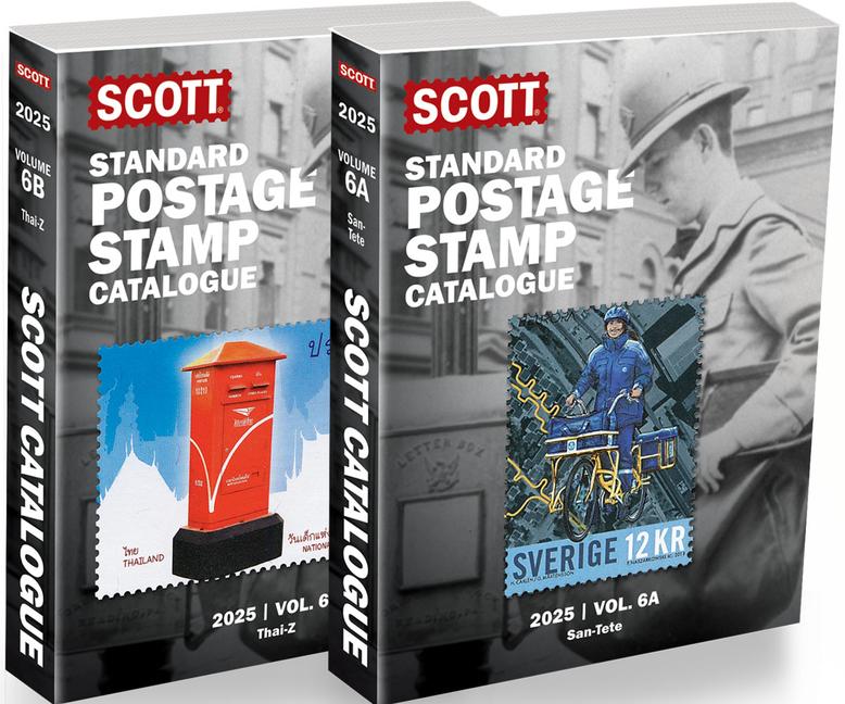 2025 Scott Stamp Postage Catalogue Volume 6: Cover Countries San-Z (2 Copy Set): Scott Stamp Postage
