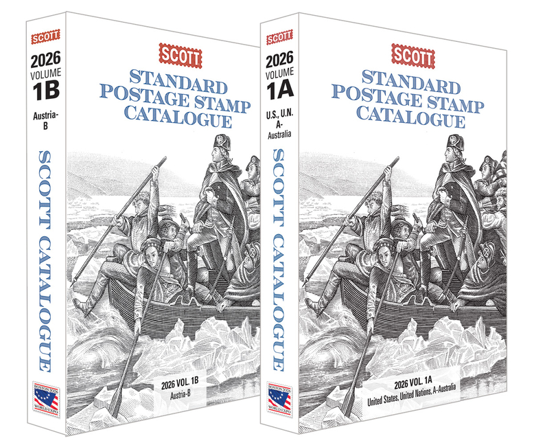 2026 Scott Stamp Postage Catalogue Volume 1: Cover Us, Un, Countries A-B (2 Copy Set): Scott Stamp P