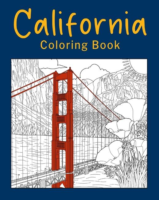 California Coloring Book: California City & Landmark Coloring Books for Adults