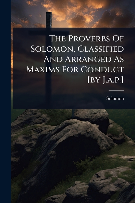 Proverbs Of Solomon, Classified And Arranged As Maxims For Conduct [by J.a.p.]