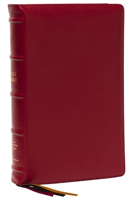 Nkjv, Thinline Reference Bible, Large Print, Red Premium Goatskin Leather, Premier Collection, Comfo