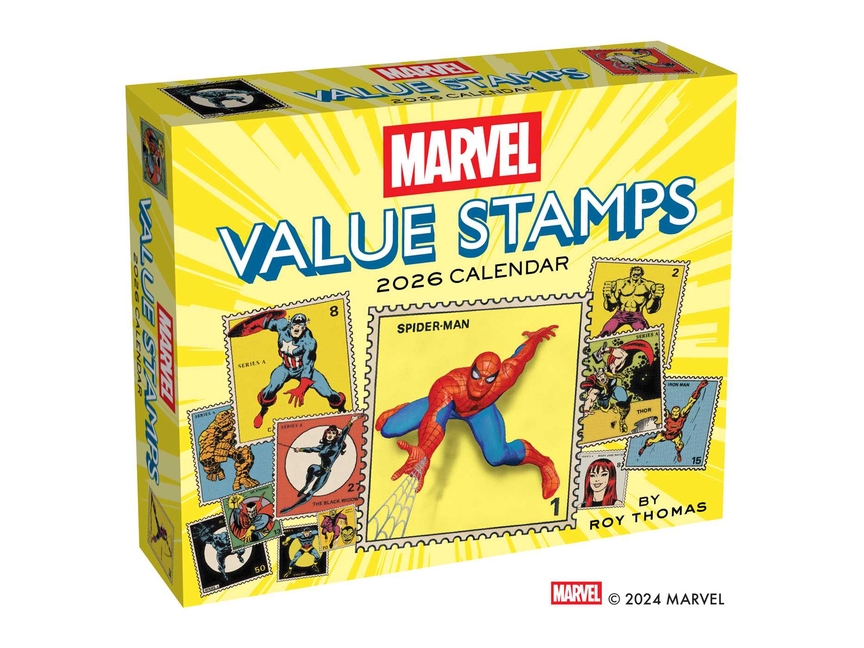 Marvel Value Stamps 2026 Day-To-Day Calendar