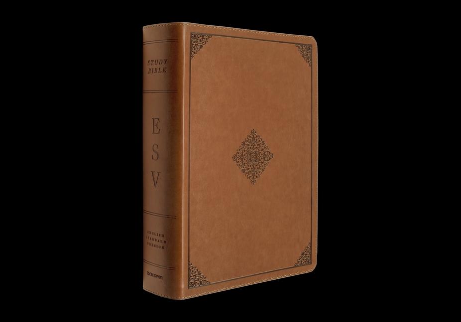 ESV Study Bible (Trutone, English Saddle, Ornament Design)