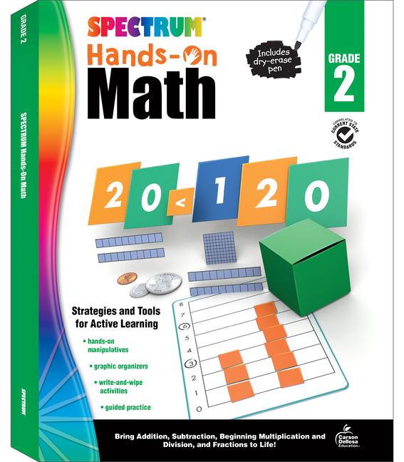Spectrum Hands-On Math, Grade 2: Volume 54