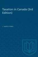Taxation in Canada (3rd edition)