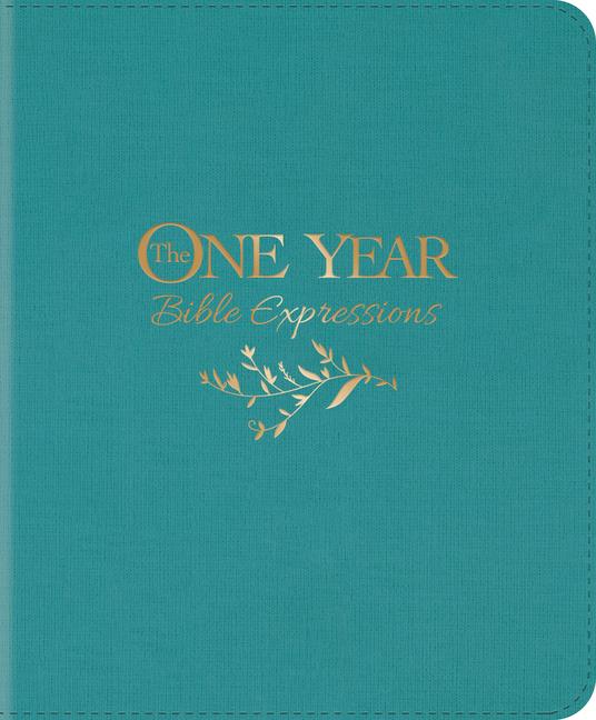 One Year Bible Expressions NLT (Leatherlike, Tidewater Teal)