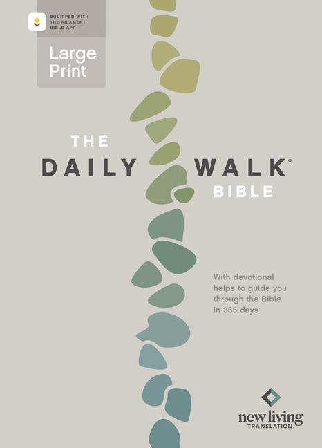 Daily Walk Bible Large Print Nlt, Filament Enabled (Softcover)