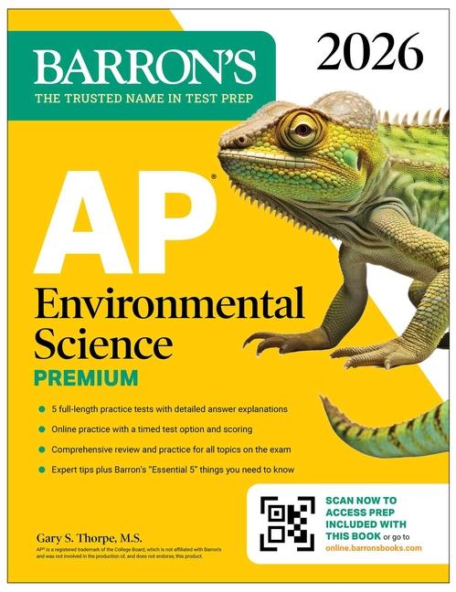 AP Environmental Science Premium, 2026: Prep Book with 5 Practice Tests + Comprehensive Review + Onl