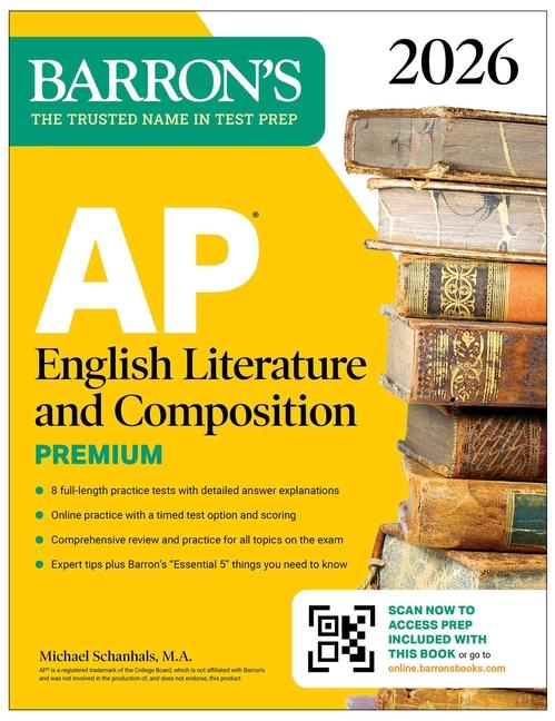 AP English Literature and Composition Premium, 2026: Prep Book with 8 Practice Tests + Online Practi