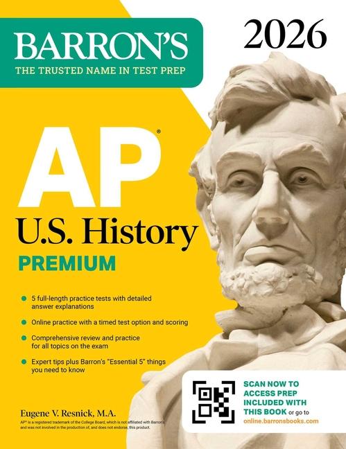 AP U.S. History Premium, 2026: Prep Book with 5 Practice Tests + Comprehensive Review + Online Pract