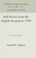 Irish Poetry from the English Invasion to 1798