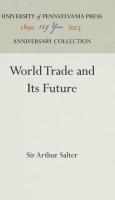 World Trade and Its Future (Reprint 2016)