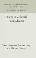 Prices in Colonial Pennsylvania (Reprint 2016)