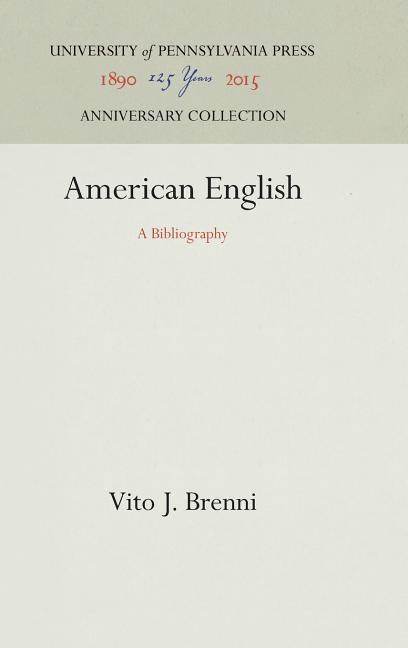 American English: A Bibliography