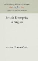British Enterprise in Nigeria (Reprint 2016)