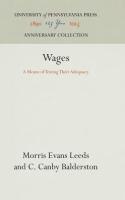 Wages: A Means of Testing Their Adequacy (Reprint 2016)