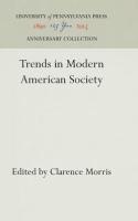 Trends in Modern American Society (Reprint 2016)