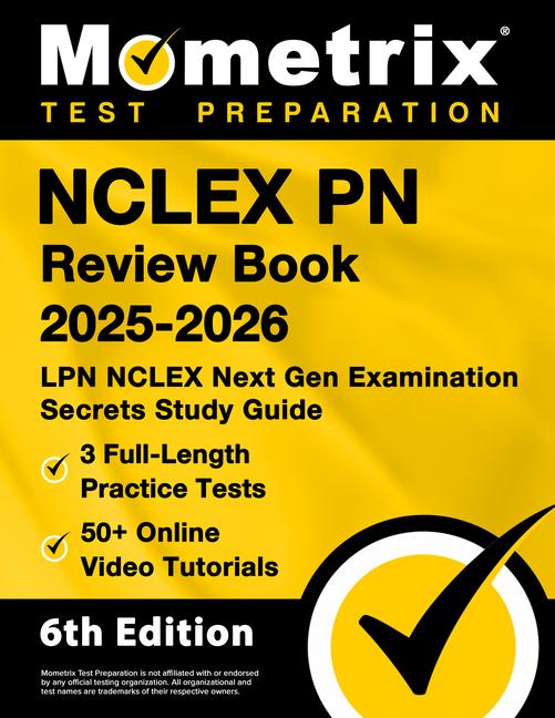 NCLEX PN Review Book 2025-2026 - 3 Full-Length Practice Tests, 50+ Online Video Tutorials, LPN NCLEX