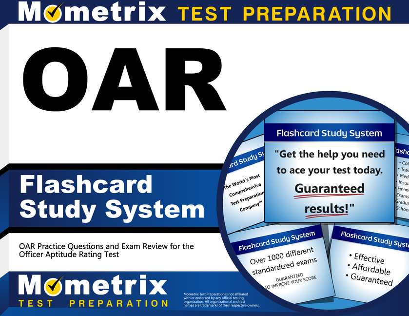 Oar Flashcard Study System: Oar Practice Questions and Exam Review for the Officer Aptitude Rating T