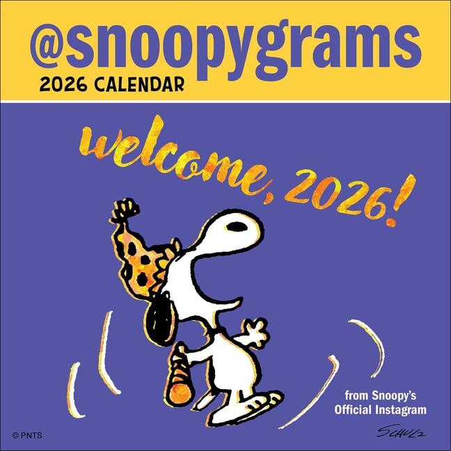 Peanuts(r) @Snoopygrams 2026 Mini Wall Calendar
