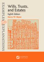 Examples   Explanations for Wills  Trusts  and Estates  Examples   Explanations Series