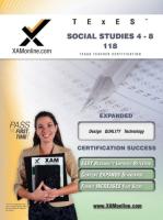 TExES Social Studies 4-8 118 Teacher Certification Test Prep Study Guide