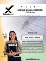 Ceoe Osat Middle Level Science Field 26 Teacher Certification Test Prep Study Guide